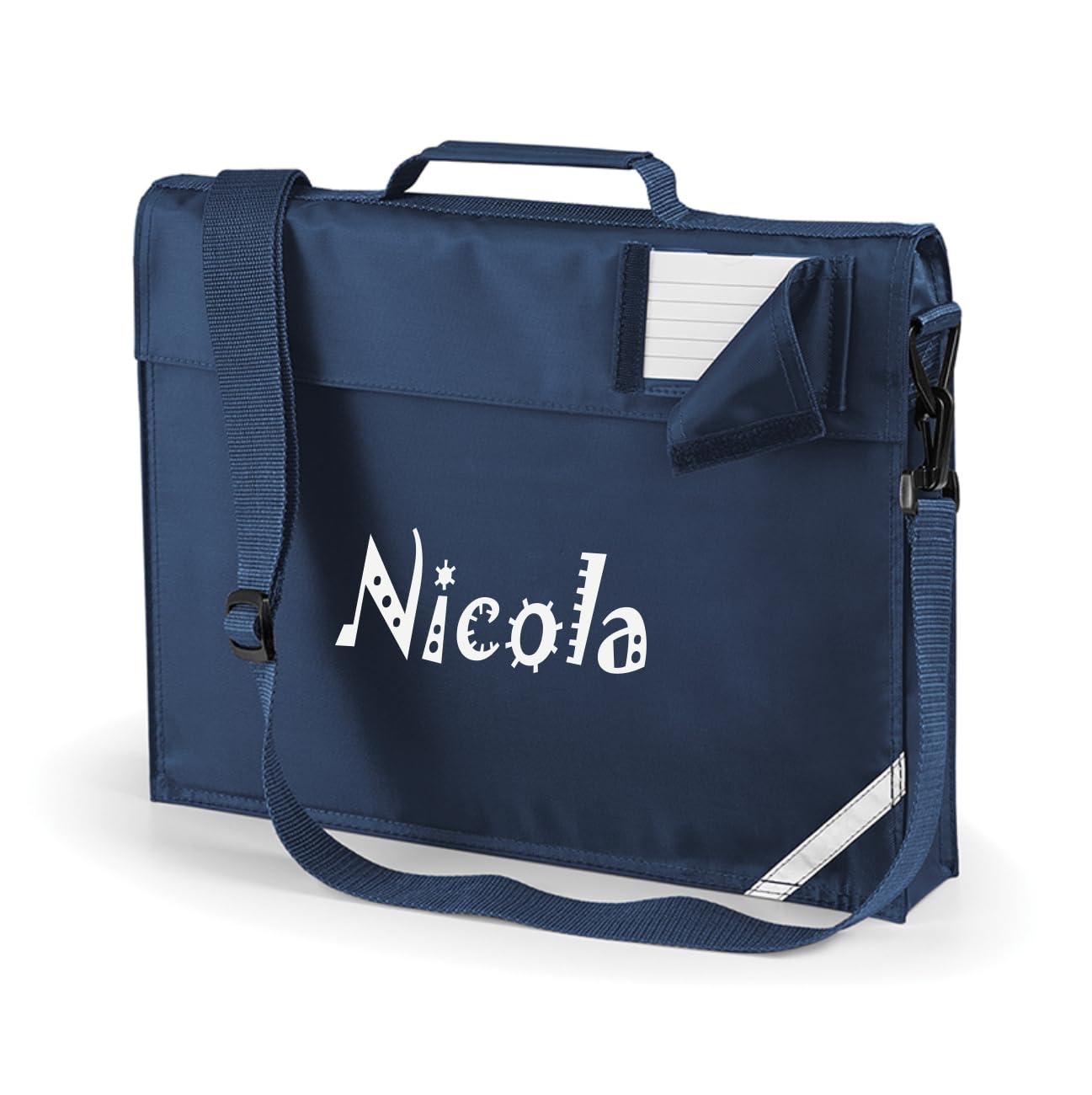 Nametape ExpressPremium Bookbag Printed with Name | Shoulder Strap | Music, Book Bag Perfect for school