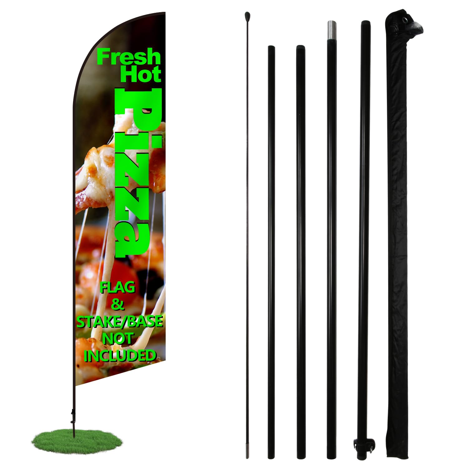 Mât pour drapeau plume Anley de 12 FT avec sac de transport