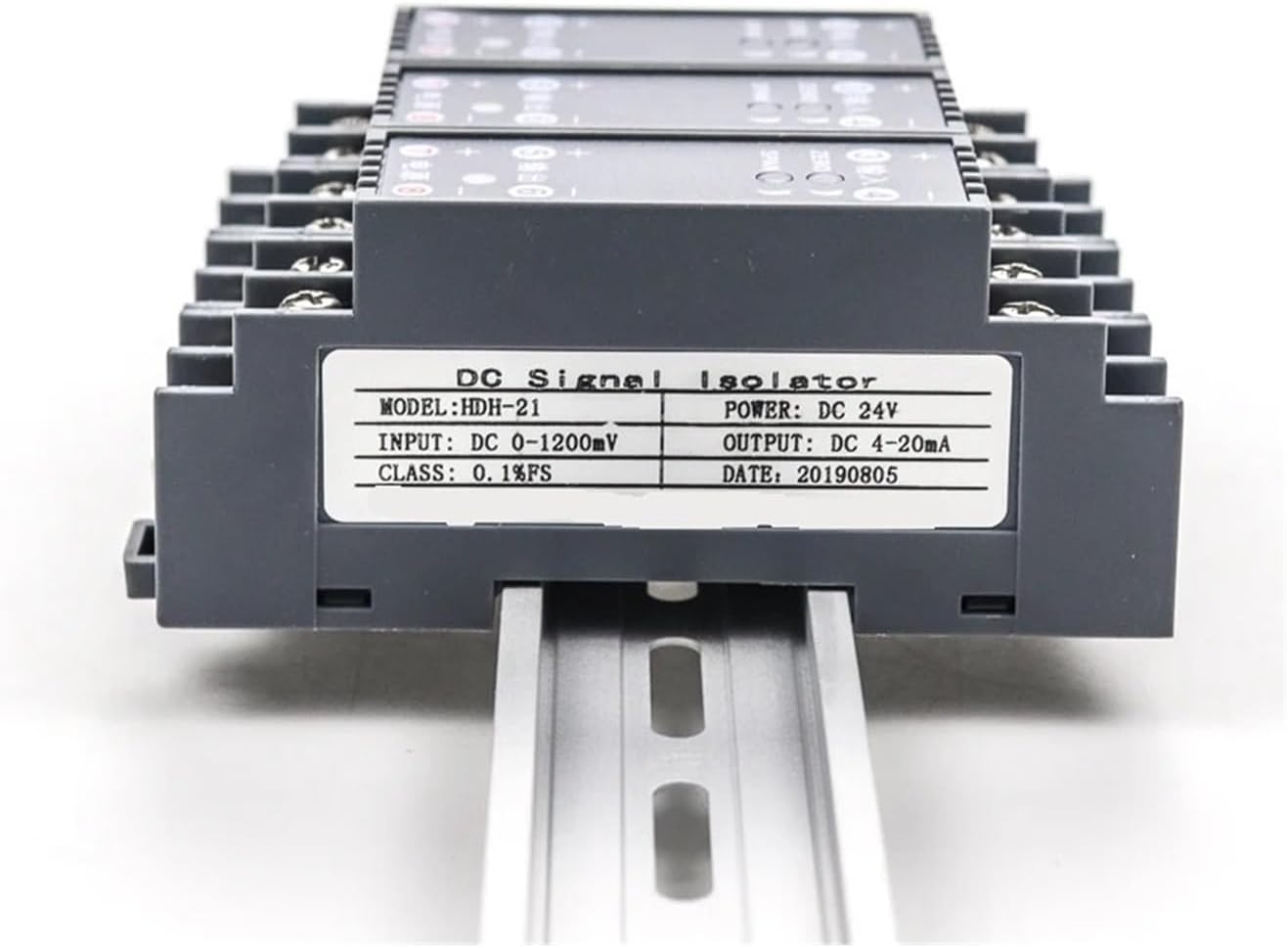 1pcs 1 in 1 Out 4-20 to 0-10V Active Passive Signal Isolator Current Voltage Signal Converter 1 in 1 Out(0-20MA Input_0-20MA)