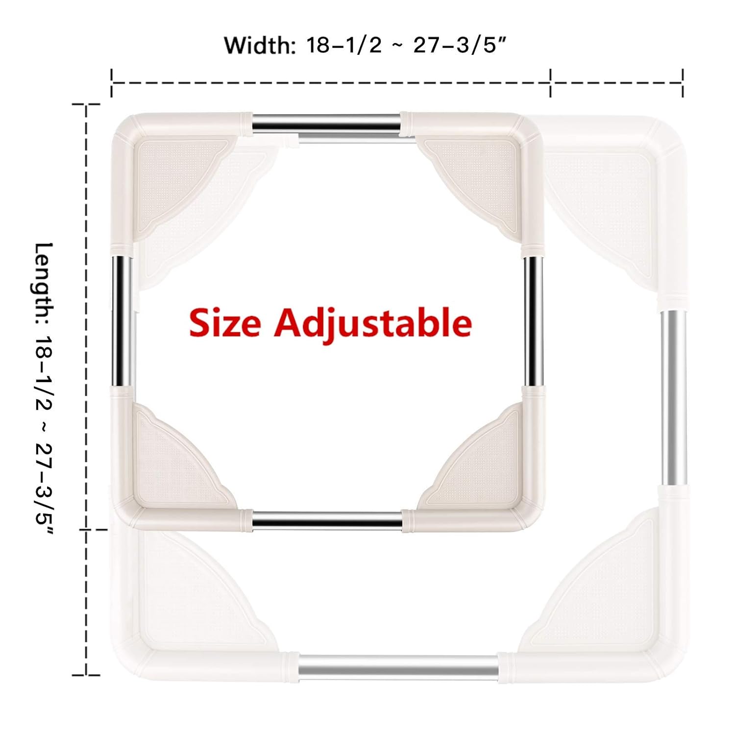 SPACECARE Mobile Roller with 4 Locking Wheels - Adjustable Furniture Dolly Washing Machine Stand Refrigerator Base Moving Cart : Industrial & Scientific