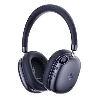havit Space S1 Hybrid Adaptive Noise Cancelling Headphones, 100H Playtime, 45dB ANC, Bluetooth 6.0, LHDC Hi-Res Audio, Over Ear Wireless Headphones with App EQ, Dual Device, for Travel, Office, Home - Amazon product rated Grade B