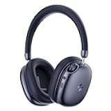 havit Space S1 Hybrid Adaptive Active Noise Cancelling Headphones Wireless, Over Ear Headphones, Bluetooth 6.0, 100H Playtime, LHDC Hi-Res Sound, Custom EQ via App, Travel, Office, Home, Blue