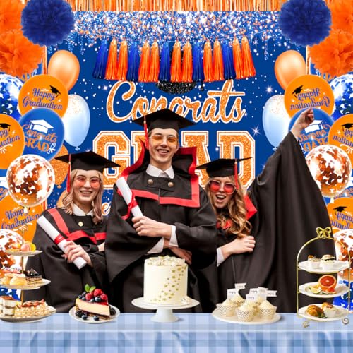 2026 Graduation Decorations Set with Backdrop & Balloons - $12.99