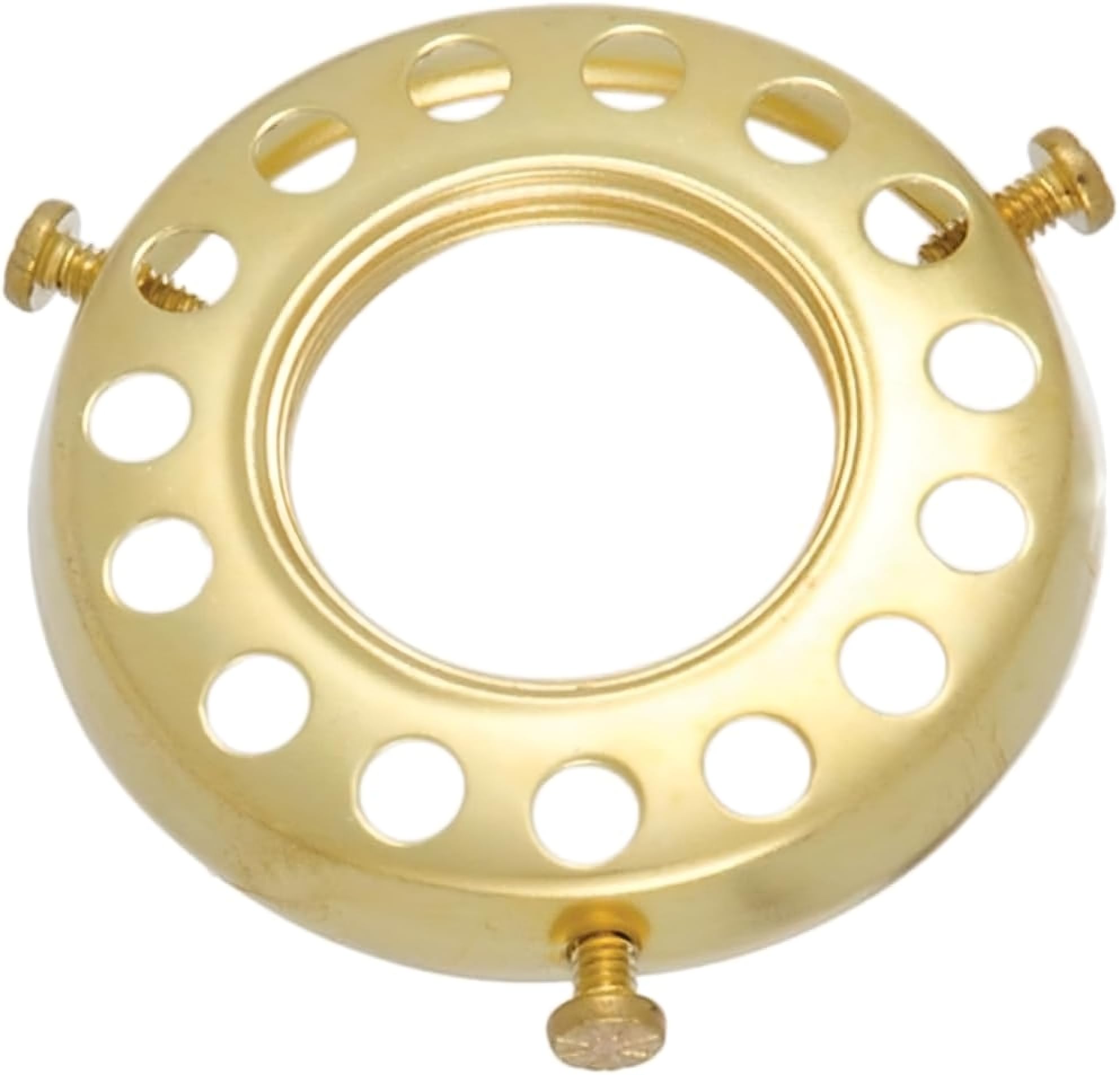 A29 Solid Brass Uno Type Lamp Shade Holder, Unfinished Brass, Set of 1