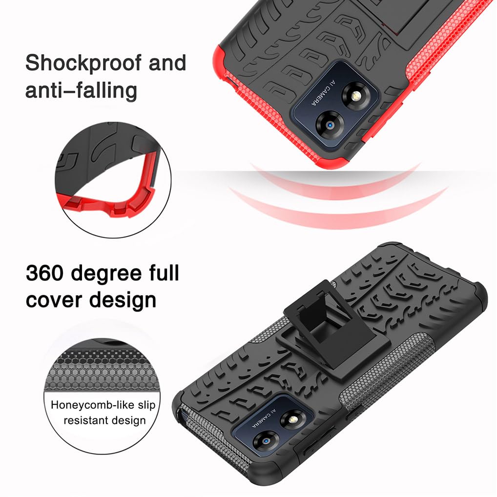 WBWONE Cover per Motorola Moto G22 Case, Custodia in Morbida Silicone TPU con Fodera in Tessuto Anti-Graffio Antiurto Protettiva Shell Bumper - Blu