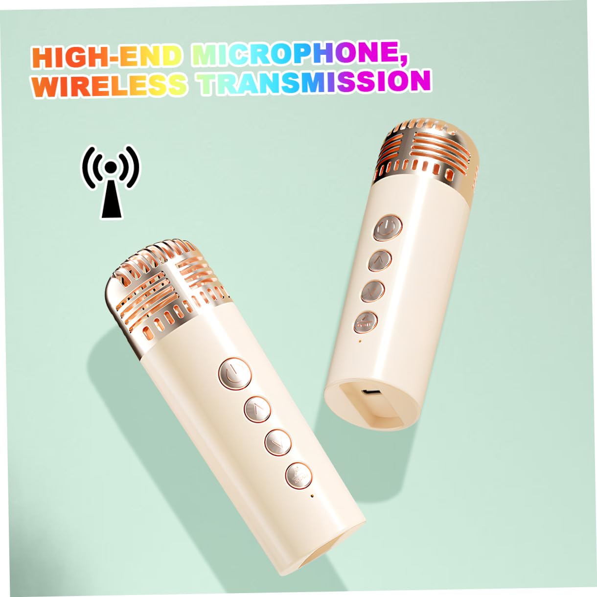 ERINGOGO Micrófonos Mini para Karaoke Portátil con Altavoz De Karaoke para Fiestas Casa y Eventos Adultos