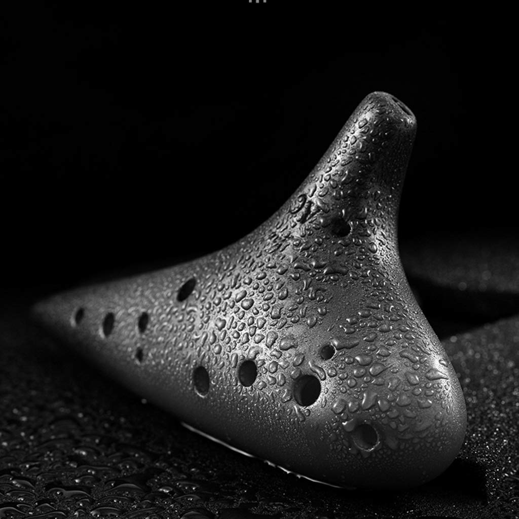 Ocarina en argile givrée alto do 12 trous(Ivory White)