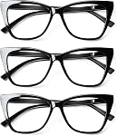 Lunettes de lecture surdimensionnées pour les femmes Élégantes Lunettes pour les yeux de chat Bleu Lumière Blocage des lecteurs d'ordinateur avec charnière de printemps