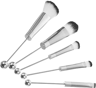 FUOYLOO Juego de 5 brochas de maquillaje con ...