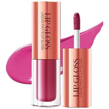 SADOER, Liquid Matte, Lip Gloss, Waterproof Transfer-Proof Long-Lasting Hold, 12 Shades, 2g 05# Rose Pink