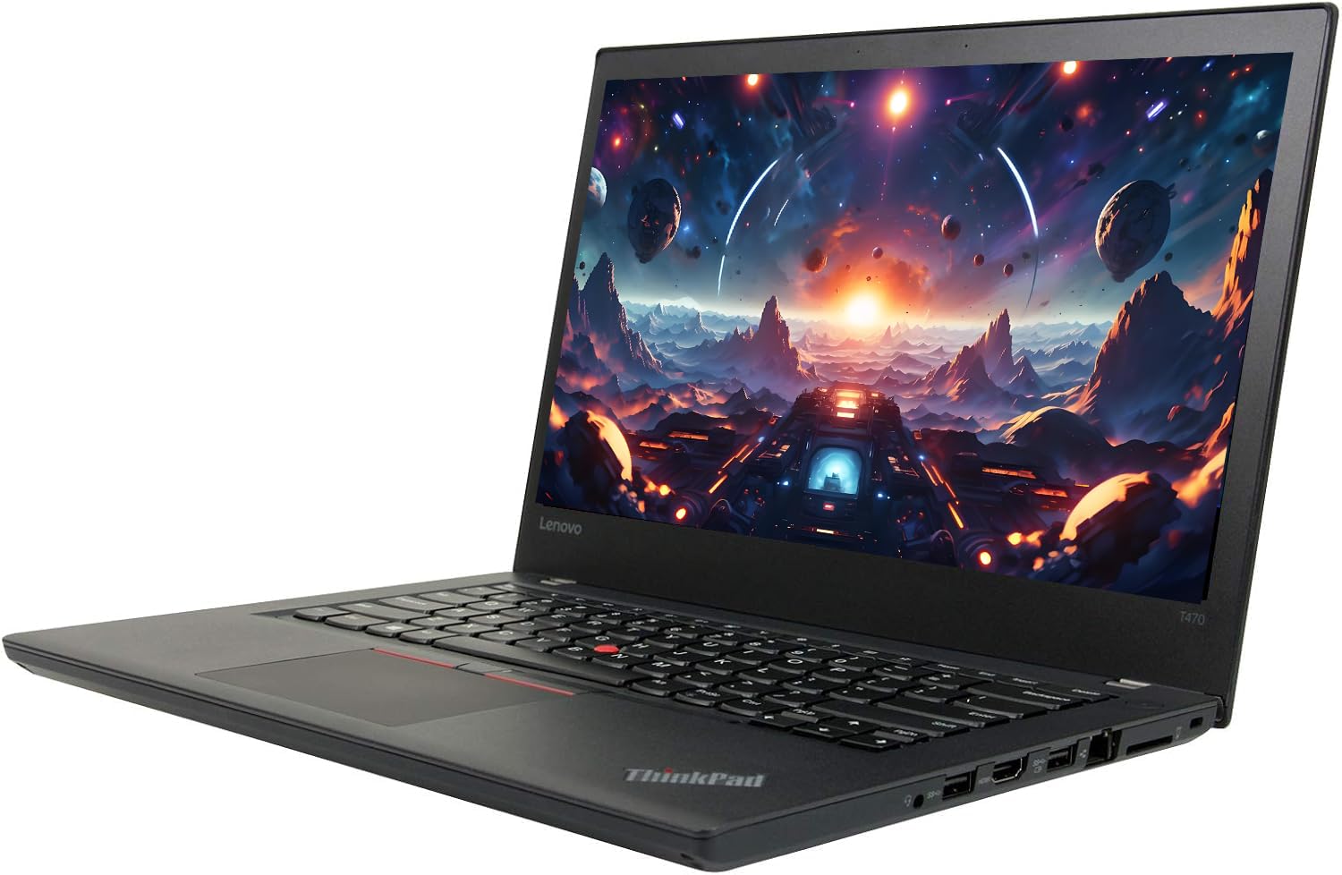 Lenovo Thinkpad T470 Ordinateur Portable Professionnel, 14 Pouces HD (1366 x 768), Intel Core i5-6300U, 8 Go de RAM, SSD de 256 Go, Clavier QWERTY américain, Windows 11 Pro (reconditionné)