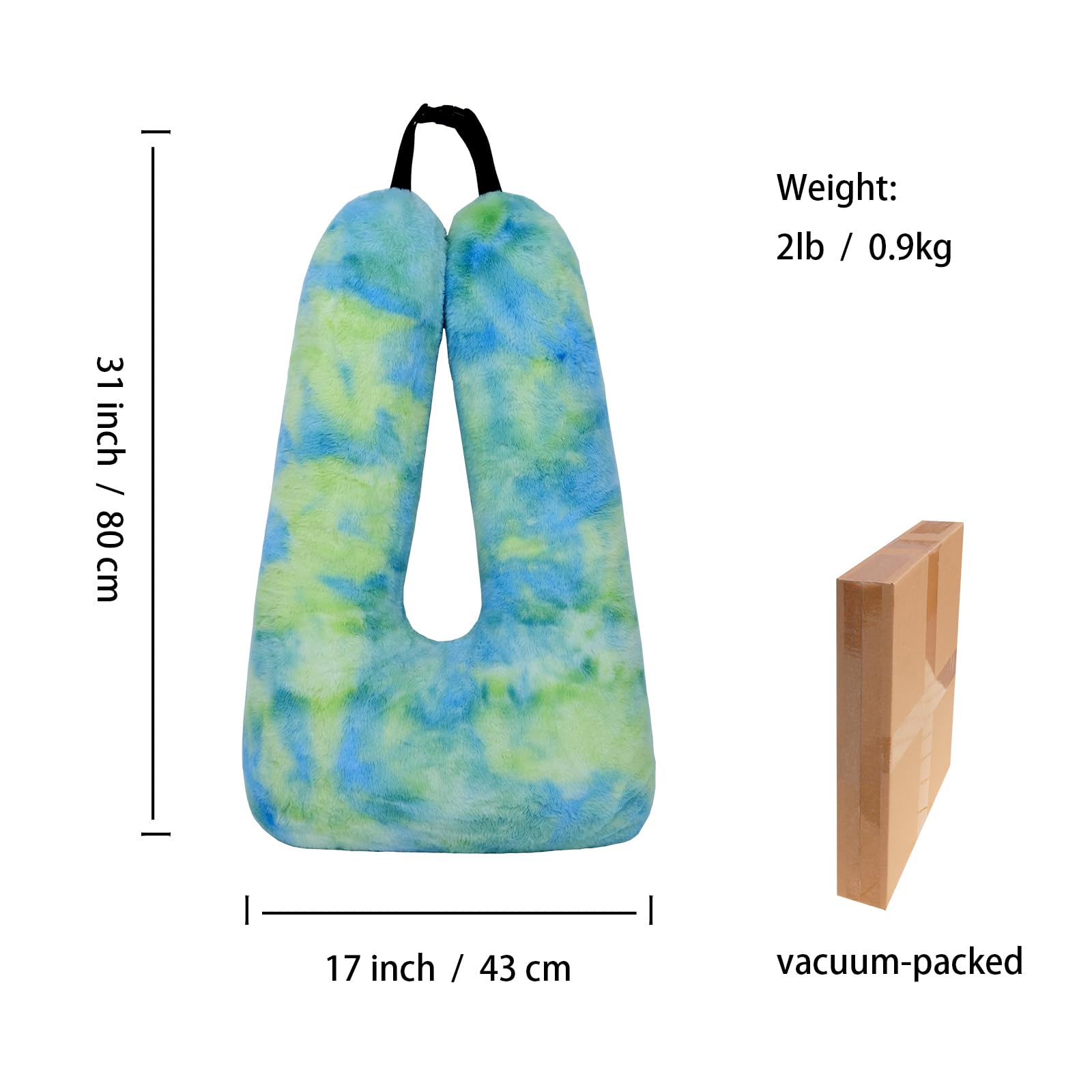 Atablyn Almohada de cuello multiusos para niños, compañero de viaje