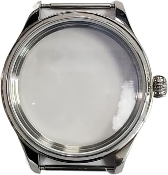 Watch Case Sapphire Glass Manual Winding Movement 316L Stainless Steel Compatible with Bomax Marina 44mm ETA6497 / 6498 L1 Watch case