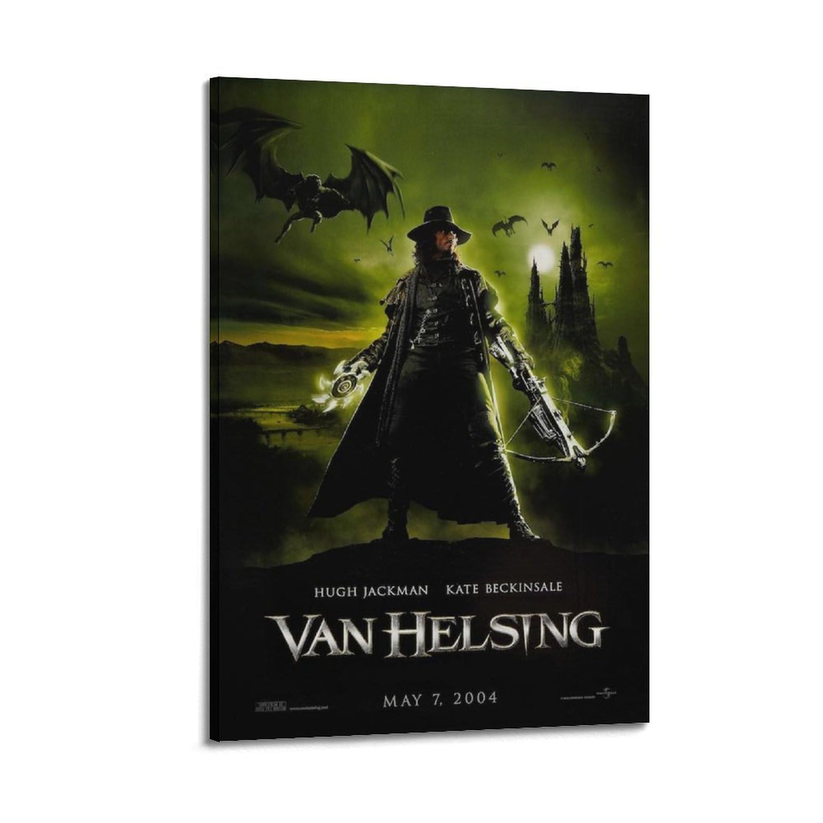 Tesuxyehh Frame-Style Van Helsing Movie Poster Poster Decorative Painting Canvas Wall Posters And Art Picture Print Modern Family Bedroom Decor Posters 08X12inch(20X30cm)