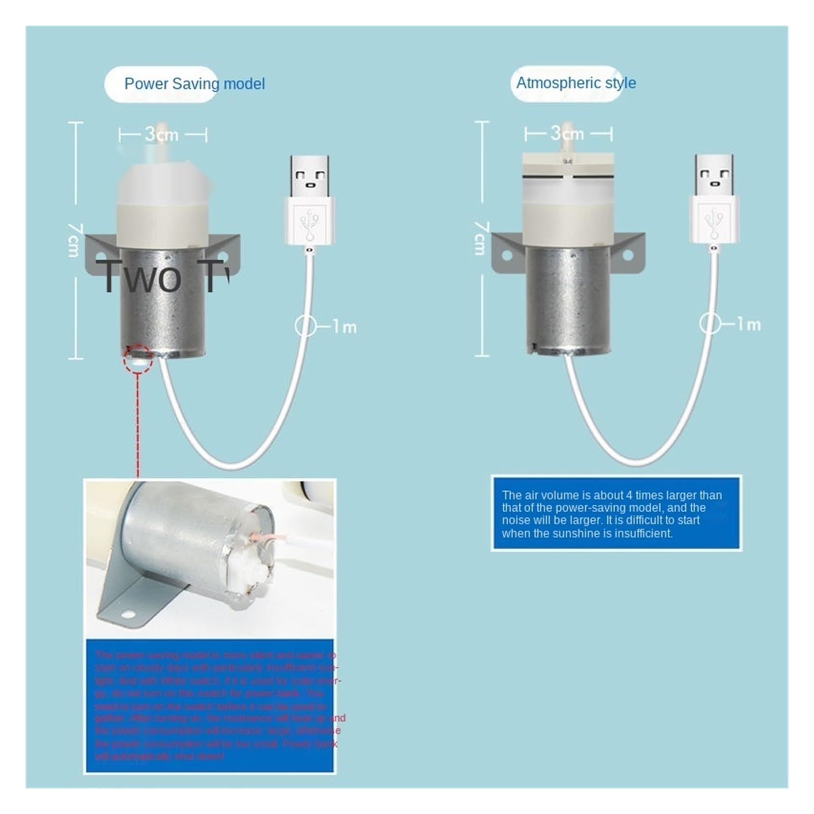 Tanque de peces, bomba de aire for acuario, Panel de vidrio templado, dispensador de oxígeno Solar, bomba de oxígeno, aireación, volumen de aire, bomba for estanque de peces(5v6w Air pump single)