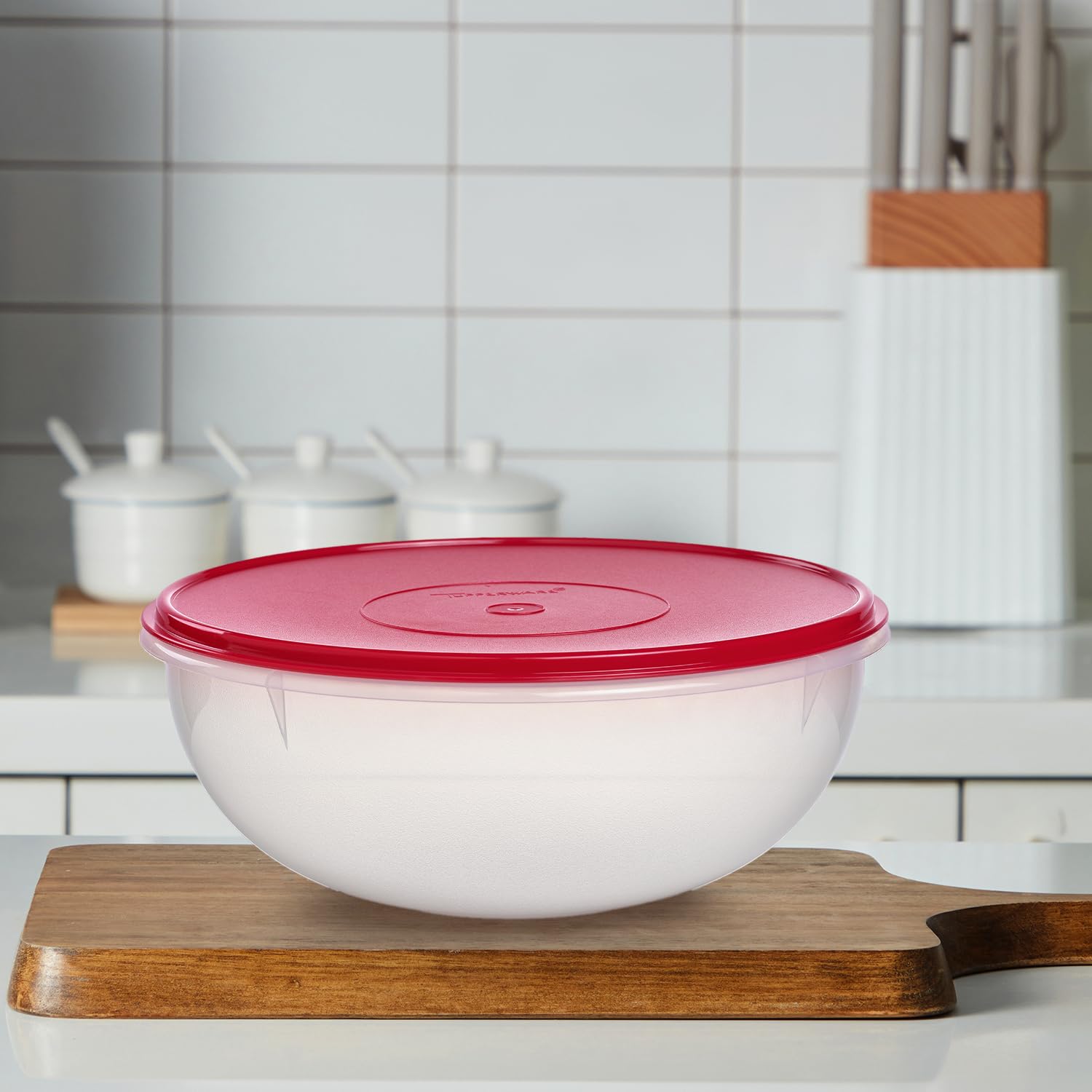 Amazon.com: Tupperware Fix-N-Mix 1.7 Gallon Mixing Bowl, Clear