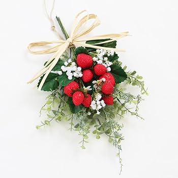 ストロベリー フェイクスワッグ 専用＊ストロベリー 春のフェイクスワッグ