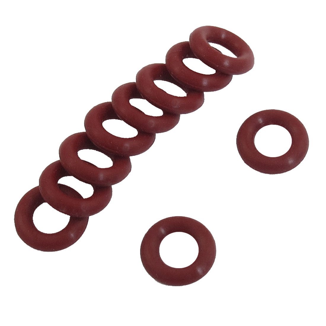 10 sztuk Red Rubber 10 mm x 2,5 mm Oil Seal O-ringi uszczelki podkładki
