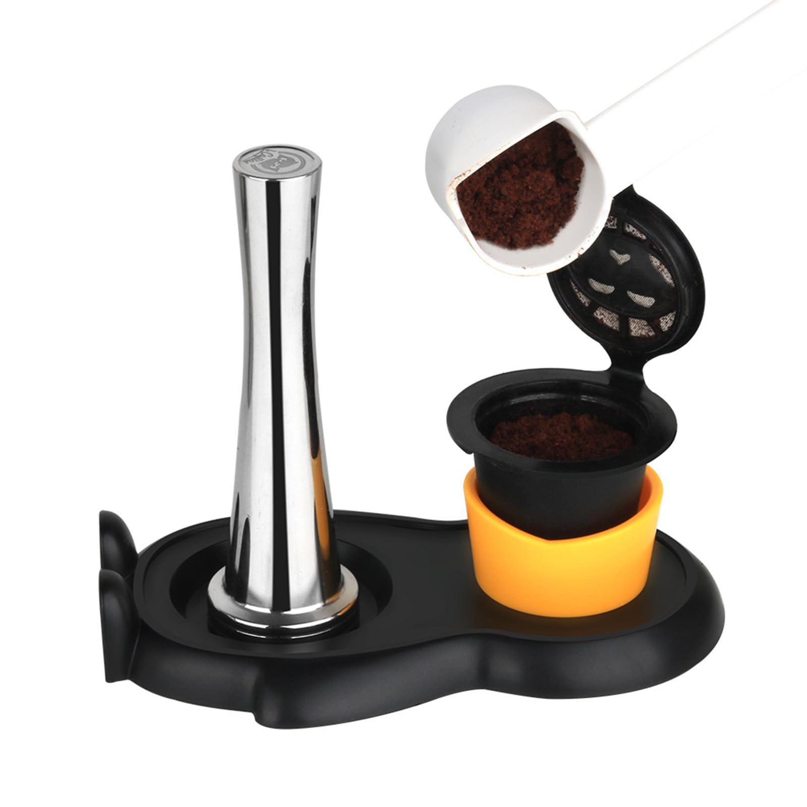 Cápsula de café de acero inoxidable Martillo Set básico cápsulas de café rellenables Accesorios para cafetera El mantenimiento de la máquina