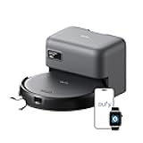 eufy C10 Robot Vacuum Self Emptying, 8 Weeks Hands Free, Advanced Smart Mapping with LiDAR Navigation, 2.85-Inch Slim Design, Powerful Suction, Edge Expansion Brush for Pet Hair, Carpet Detection