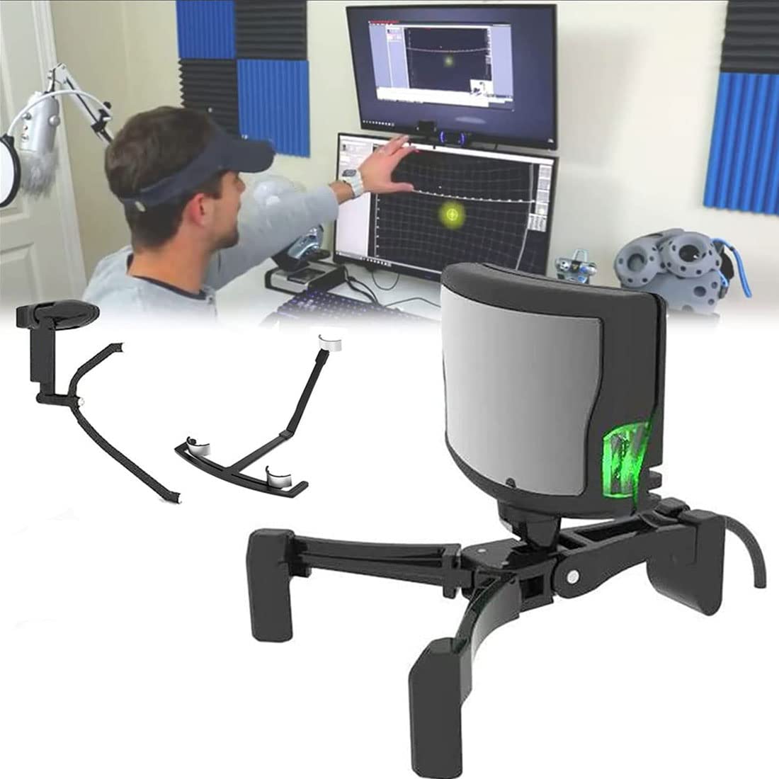 KRUZZO TrackIR5 / TrackNP5 Optical Head Tracking System Bundle, Professional Head Posture Infrared Tracking System with Track Clip, for Flight and Racing Game as ArmA DCS Gtr Flight Simulator