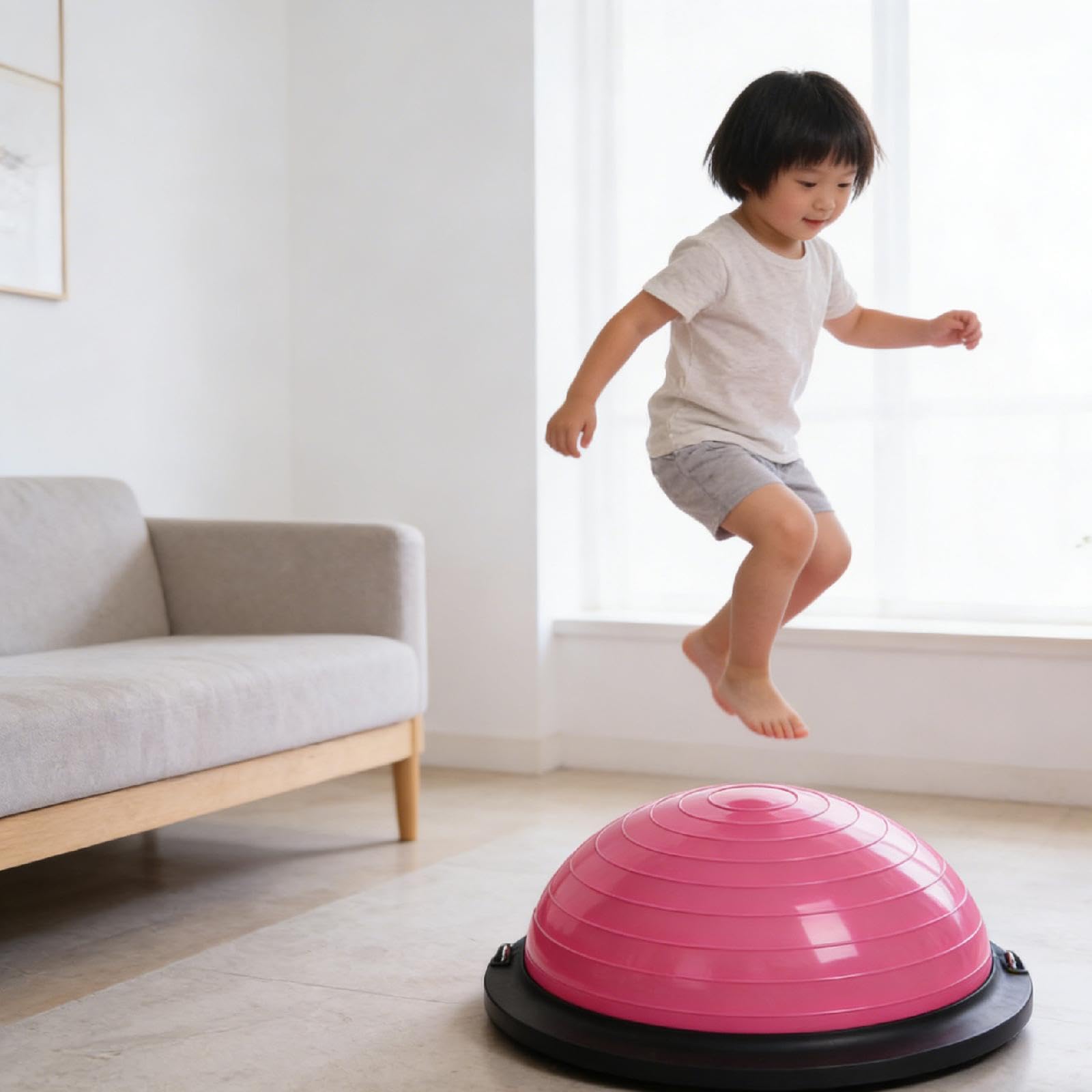 de Equilibrio Semiesférica con Bandas de Resistencia – para Danza, Pilates Y Flexibilidad.