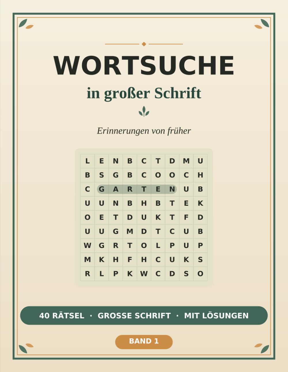 Wortsuche in großer Schrift: Erinnerungen von früher – Entspannte Rätsel für Senioren