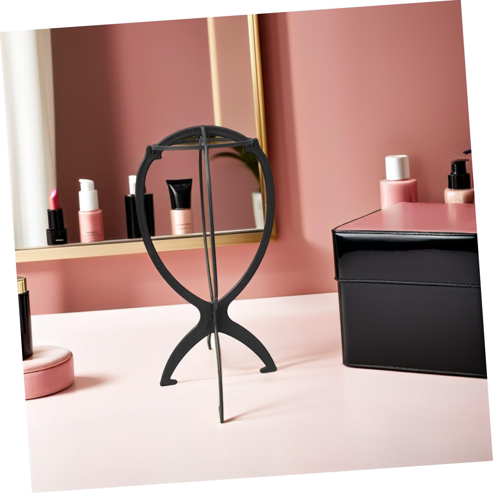 FRCOLOR Soporte para Pelucas de Pp Negro, Pack de 10 Piezas