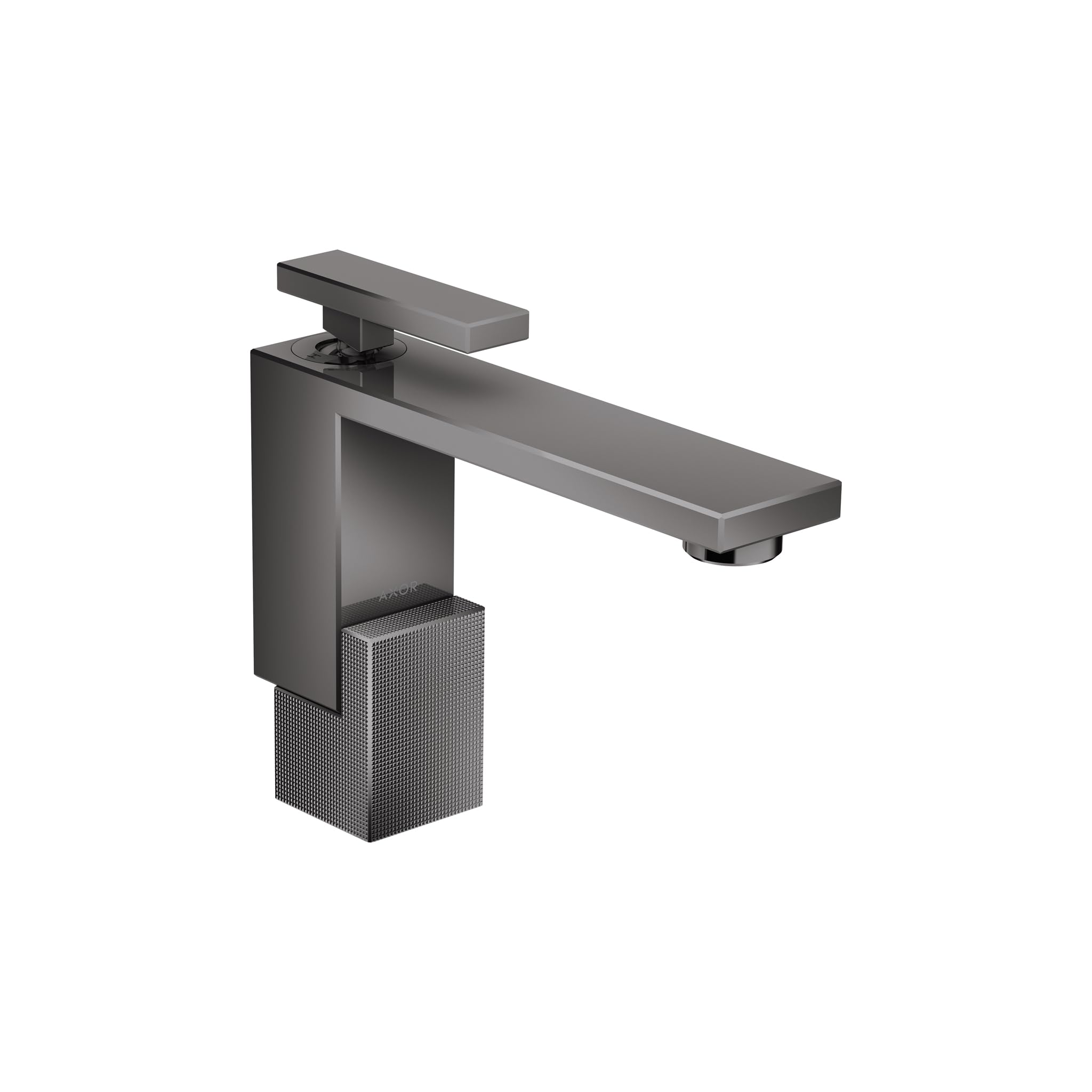 AXOR Edge Avantgarde 1-Handle 1-Hole 7-inch Tall Bathroom Sink Faucet in Polished Black Chrome 46011331