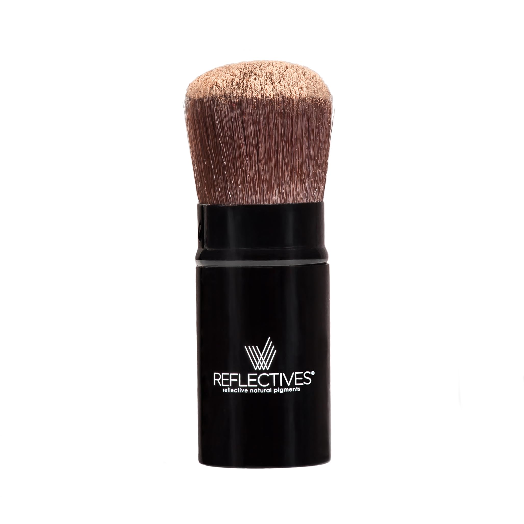 REFLECTIVES MINERAL MAKE-UP PUDER SET incl. Taschen Kabuki Pinsel mit ausgezeichneter Deckkraft (rötlich - hell)