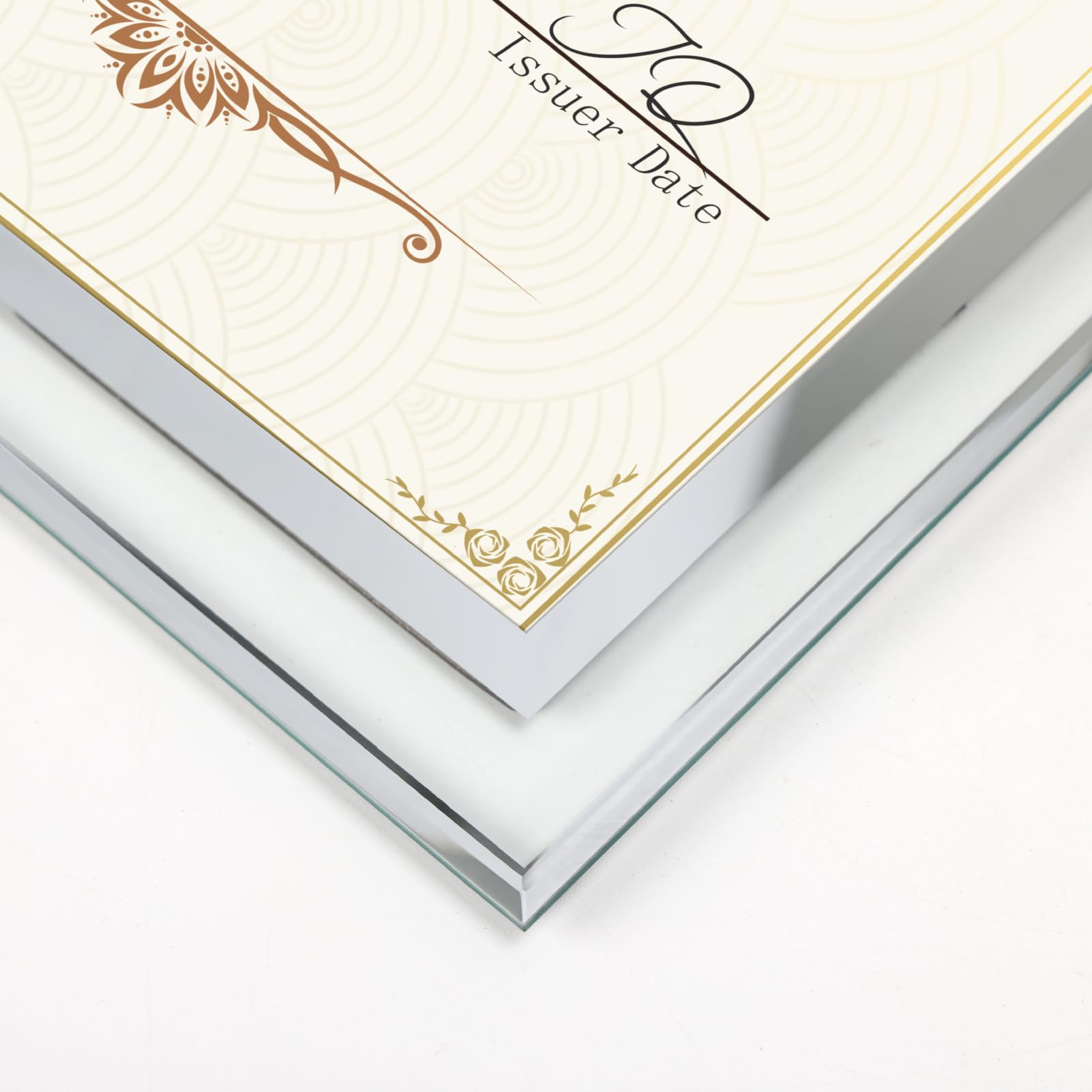 Hoikwo Cornice A4 Cornice Vetro, Portafoto da Tavolo, Decorazione per Casa, Ufficio，1 Pezzo