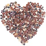 Swpeet 650 Pieces Assorted Sizes Resin Buttons 2 and 4 Holes Round Craft Buttons for Sewing DIY Crafts Children's Manual Button Painting (Brown)