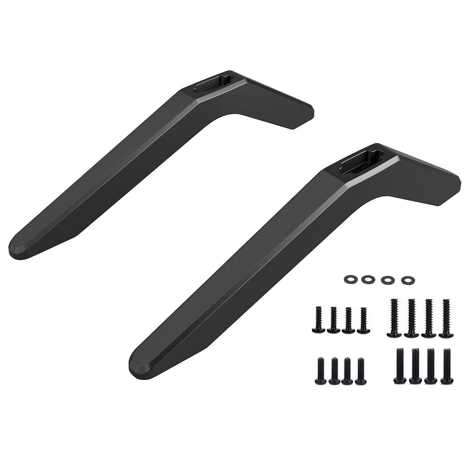 Gambe per Supporto TV, Piedini per da 32" a 65", Staffa Universale in Lega di Alluminio, Piano Antiscivolo per TV a Schermo Piatto