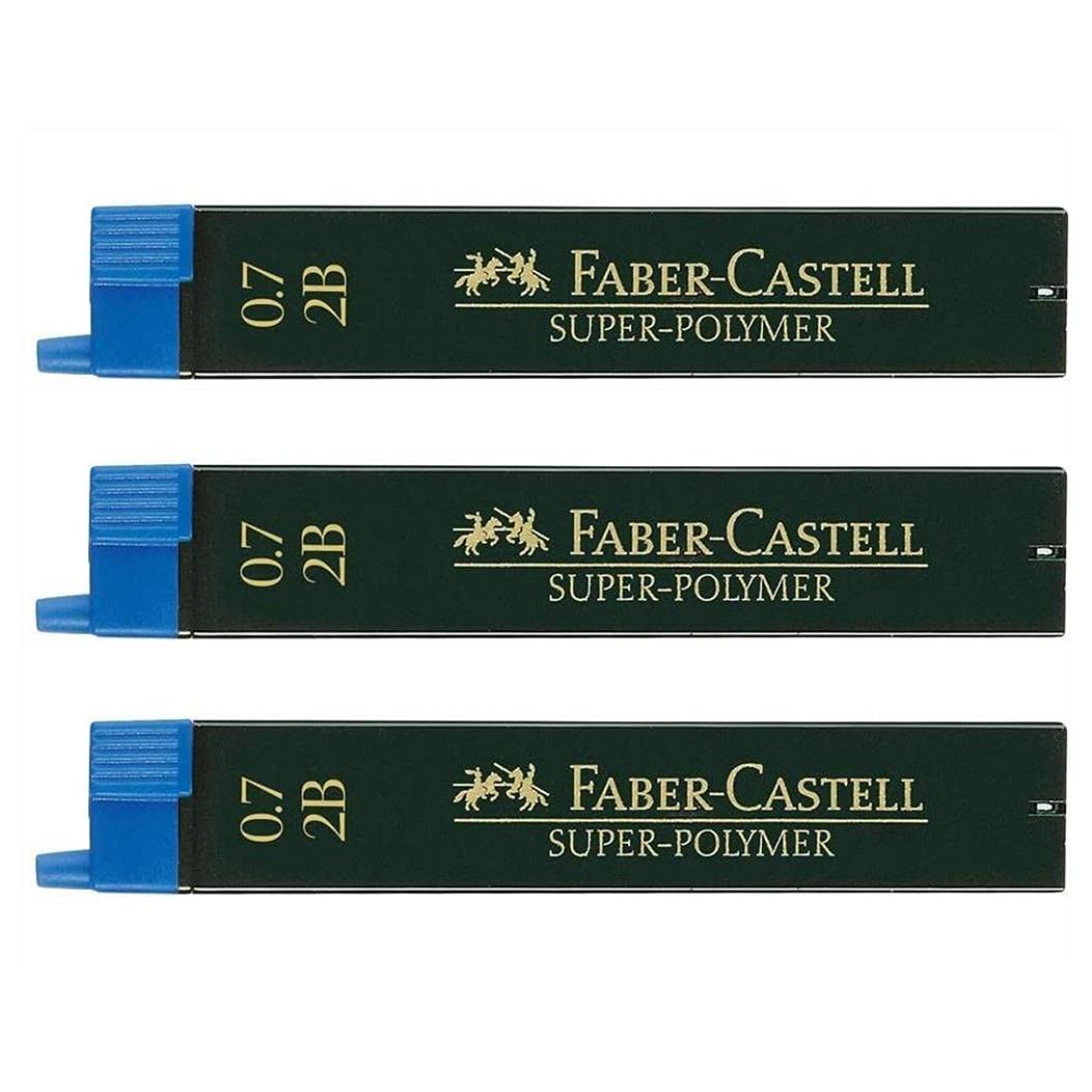 Mine Per Portamine Faber-Castell 0.7 Mm - Durezza 2B, Confezione Da 3 Scatole Da 12 Pezzi - Foto 3