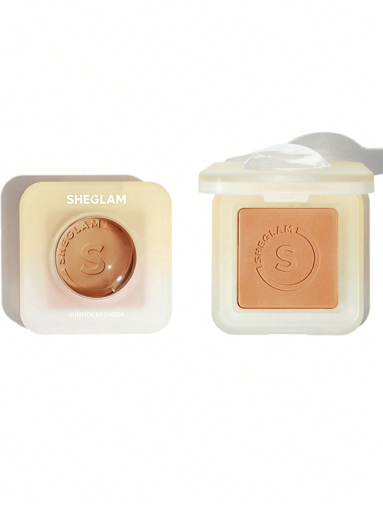 SHEGLAM Sunside Bronzer Powder Contour Long Wear Evenly Pigmented Neutral Warm Tone Sculpting Natural Matte Contour & Bronzer Face Makeup-Sun Star