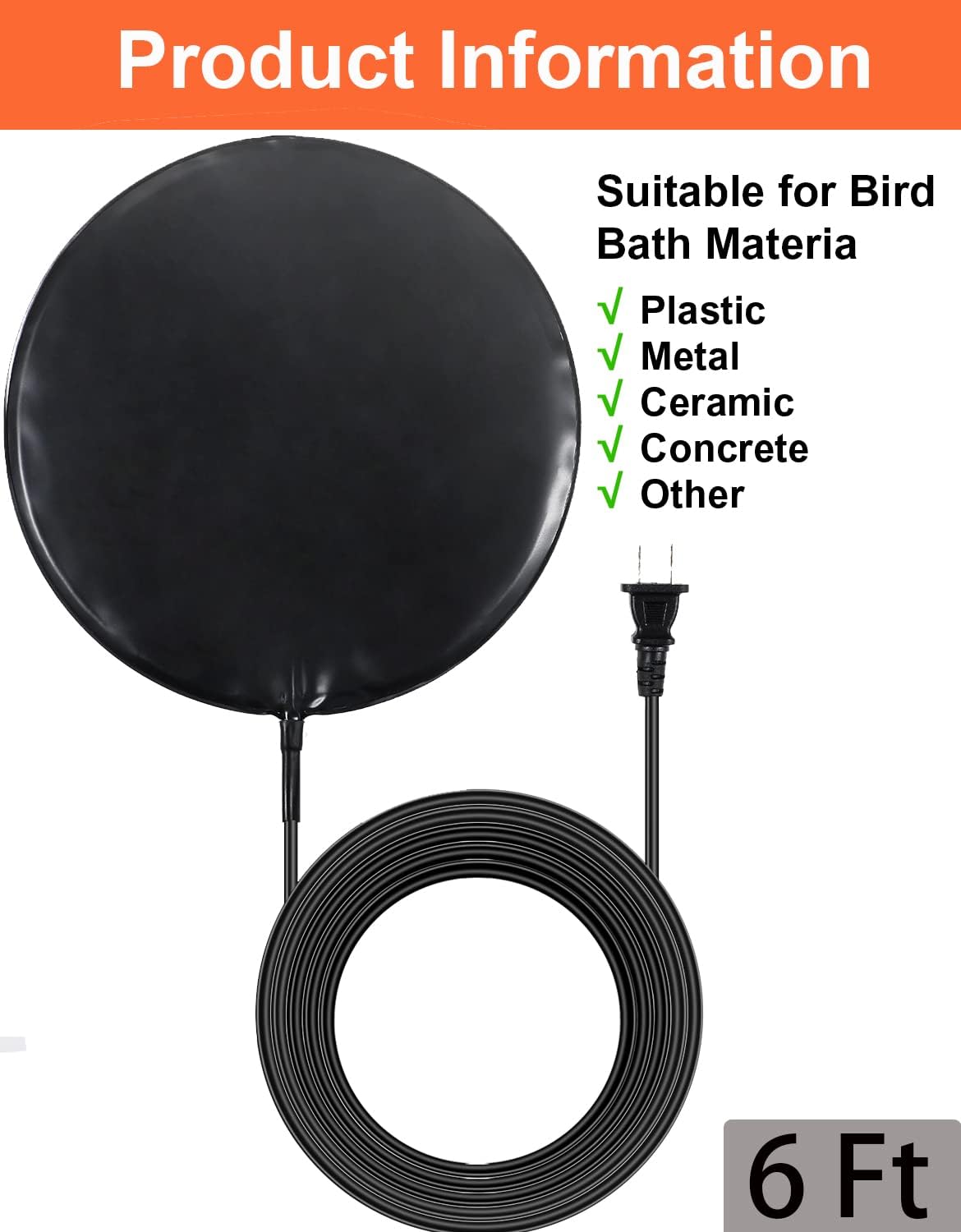 Thermostatically Controlled Outlet+Bird Bath De Icer: Thermostatically Controlled Outlet Automatically Turn on Below 32℉, Turn Off Above 47℉ Unnecessary to Turn Off Power Manually in Cold Winter : Patio, Lawn & Garden
