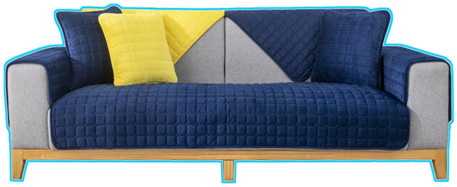 Drap housse matelassé pour chien fini les poils sur le canapé de salon