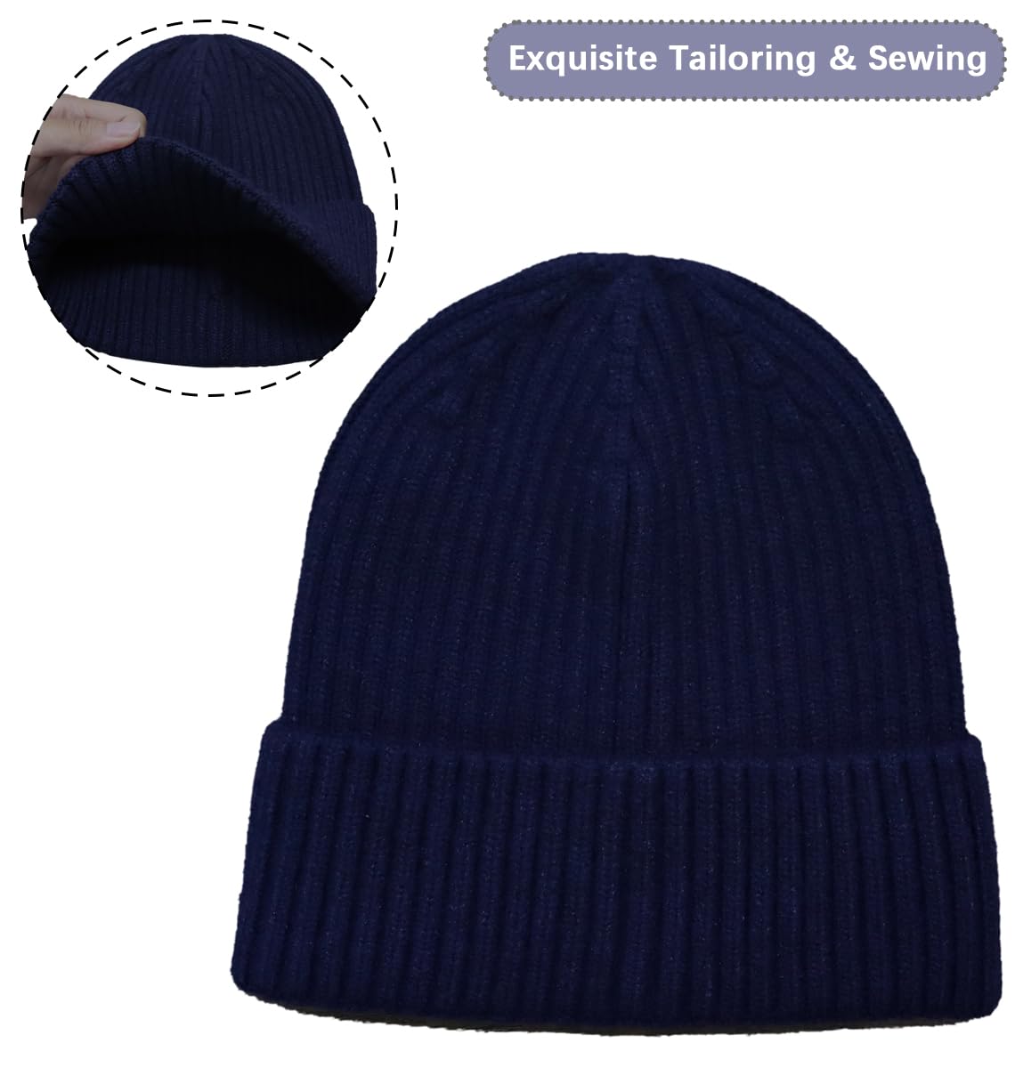 NLAND Unisex Berretto Invernale in Maglia Cappello Uomo Donne Beanie Hat Berretti Colori Solidi Taglia Unica