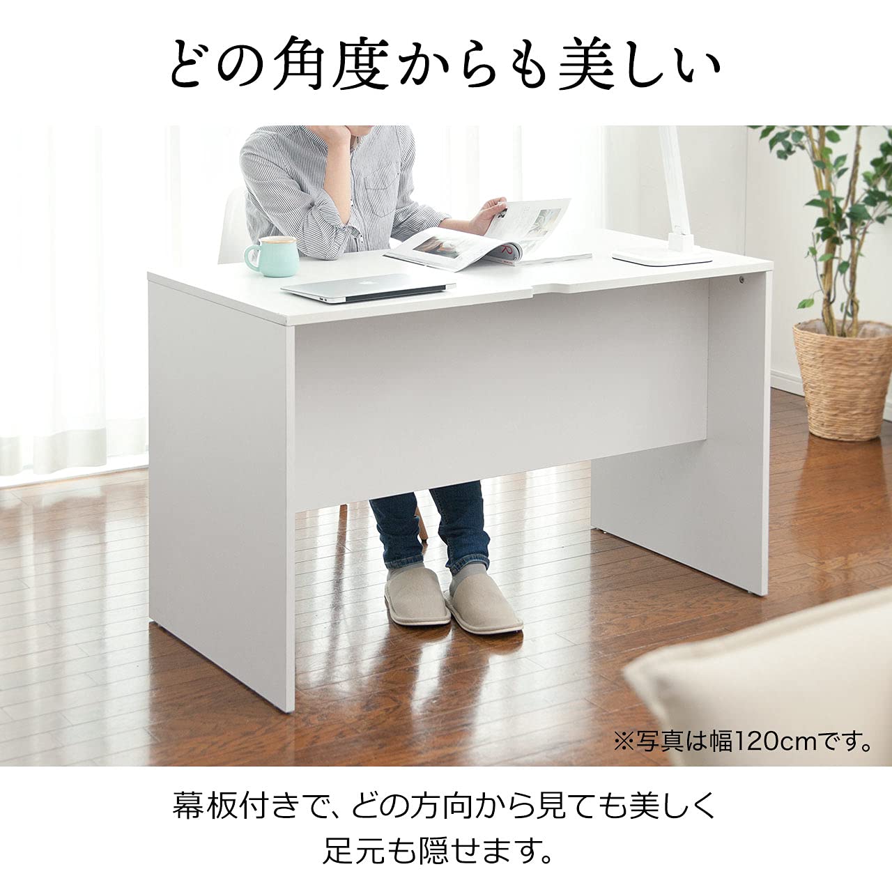 Amazon | パソコンデスク 引き出し付 収納 木製 デスク 木目調 書斎机
