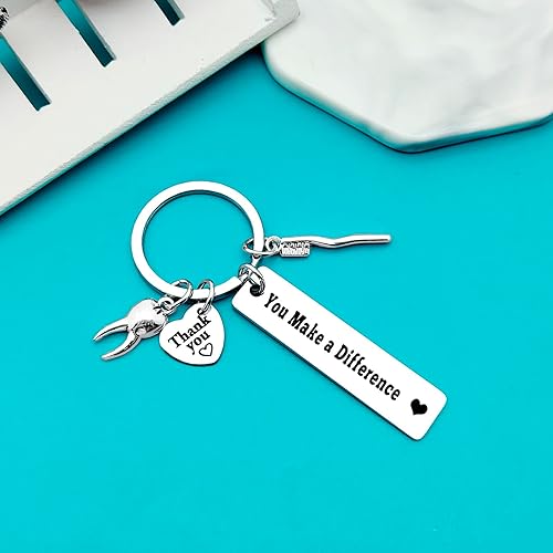 Miniatura 3 de Xiahuyu Llavero para dentista, regalo de agradecimiento al dentista, llavero para higienista dental, regalo de graduación, regalo de Navidad,