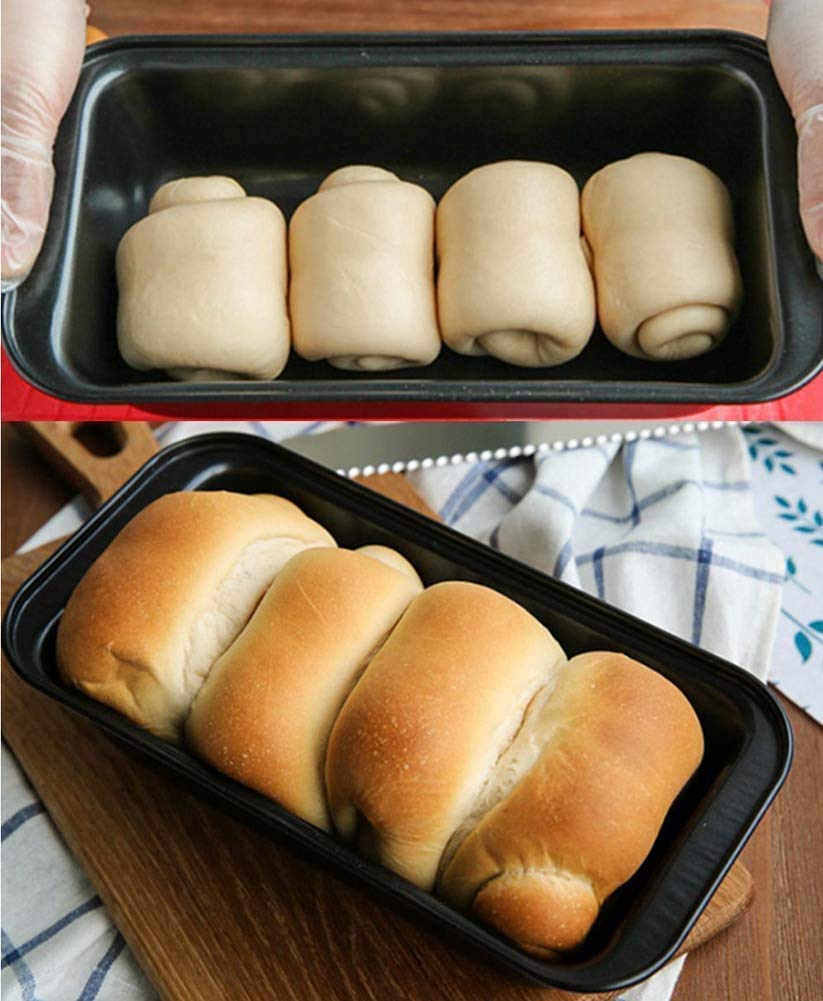 Kosh Popular Combo – Carbon Steel Non-Stick Bread Loaf Pan Tin Tray, 6 Cup Muffin Baking Tray & Cupcake Mould Baking Tray Tin Pan Set for Making The Perfect Cupcake & Bread 4