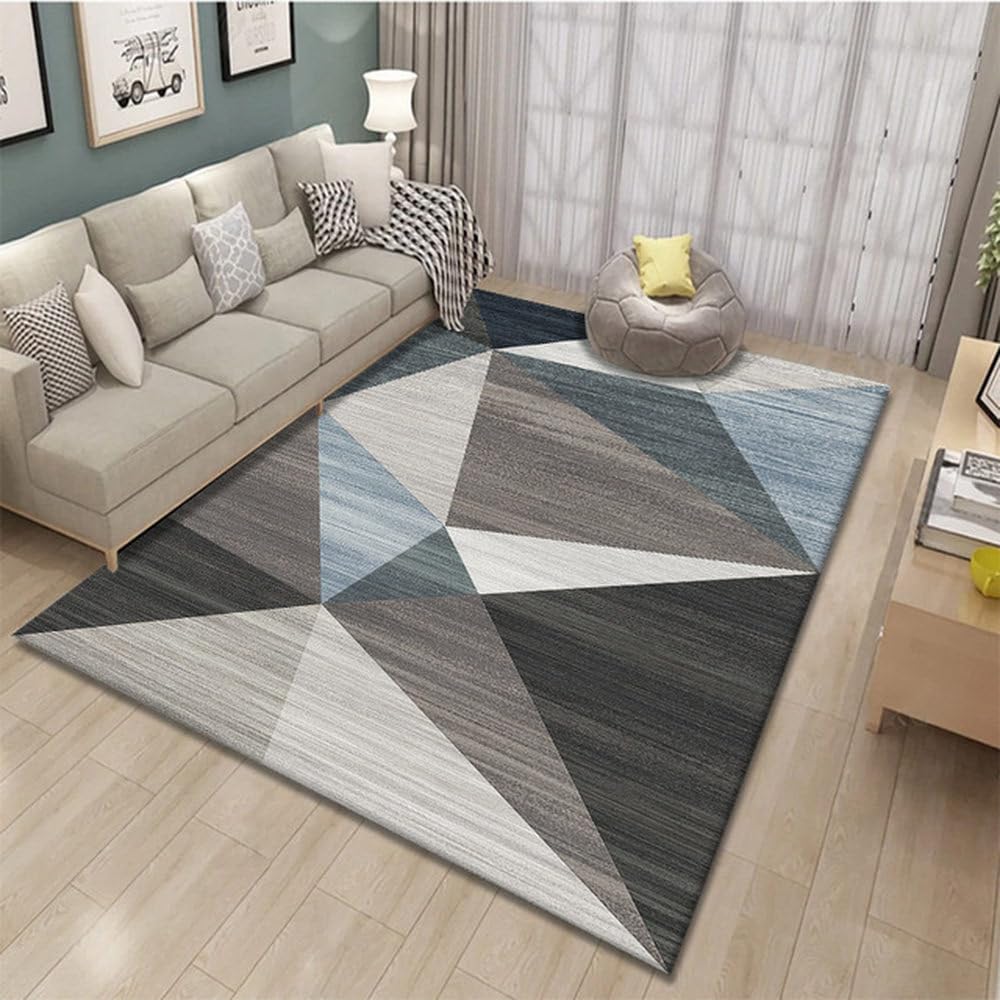 Tapis de salon géométrique nordique pour sublimer votre espace table basse 120x160cm