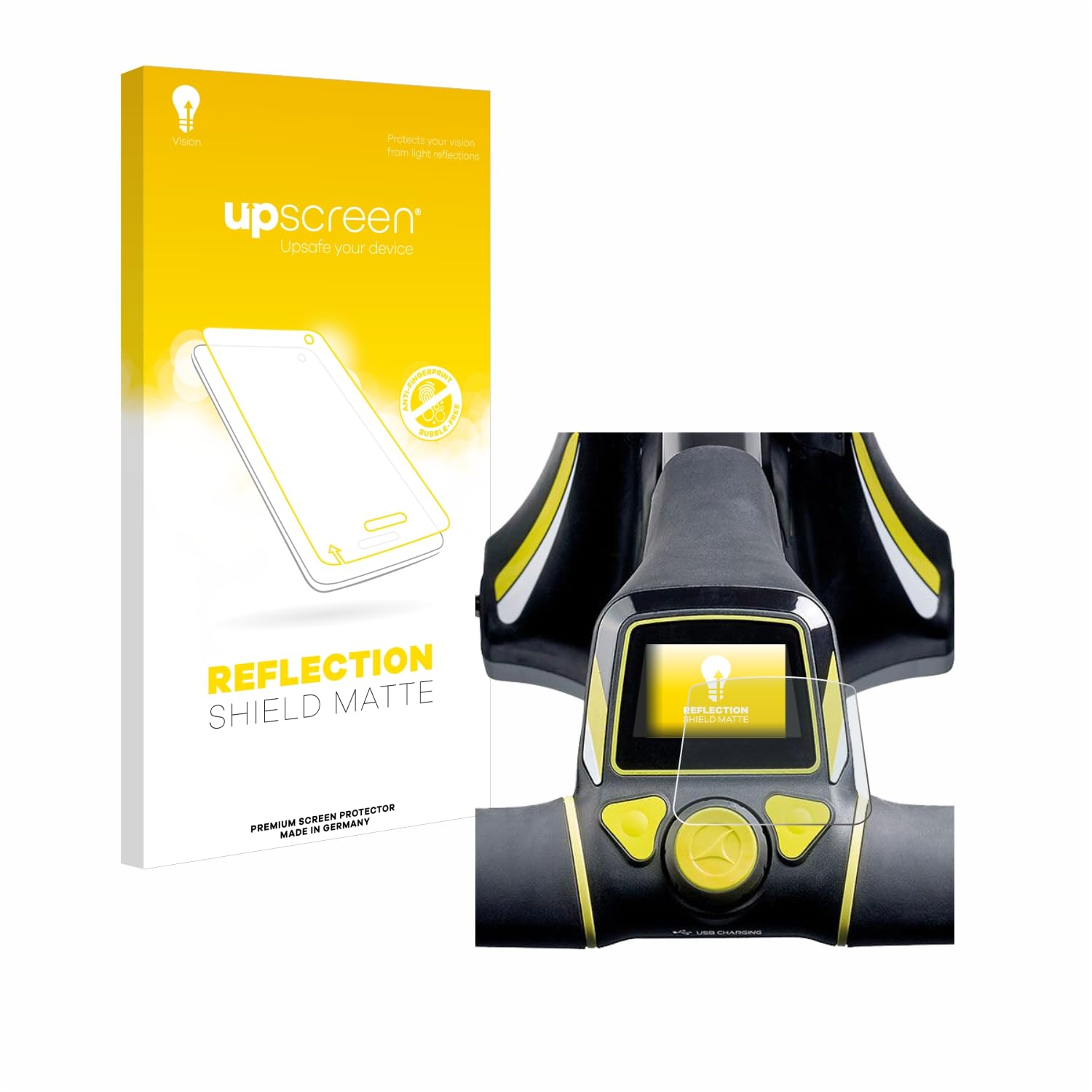 upscreen Anti-Glare Screen Protector compatible with Motocaddy M3 Pro Electric Trolley – Protection Film Matte