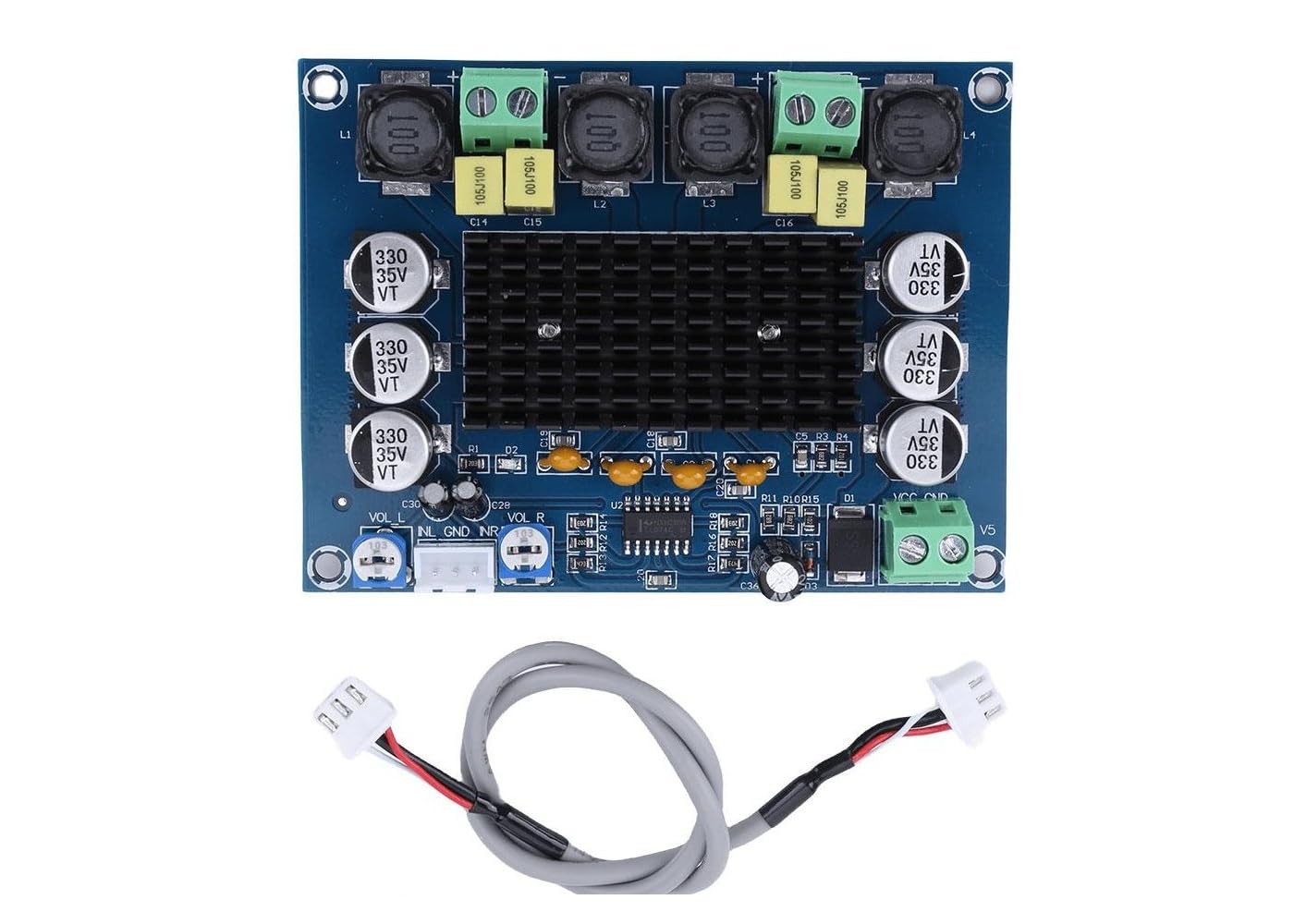 XH-M543 TPA3116D2 120W Dual Channel Class D High Power Digital Power Amplifier Board-image-13