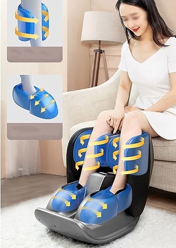 Miniatura 2 de TOEWOE Masajeador de pies con calor, masajeador Shiatsu de pies y pantorrillas, masajeador de pies de amasamiento profundo para aliviar el dolor,