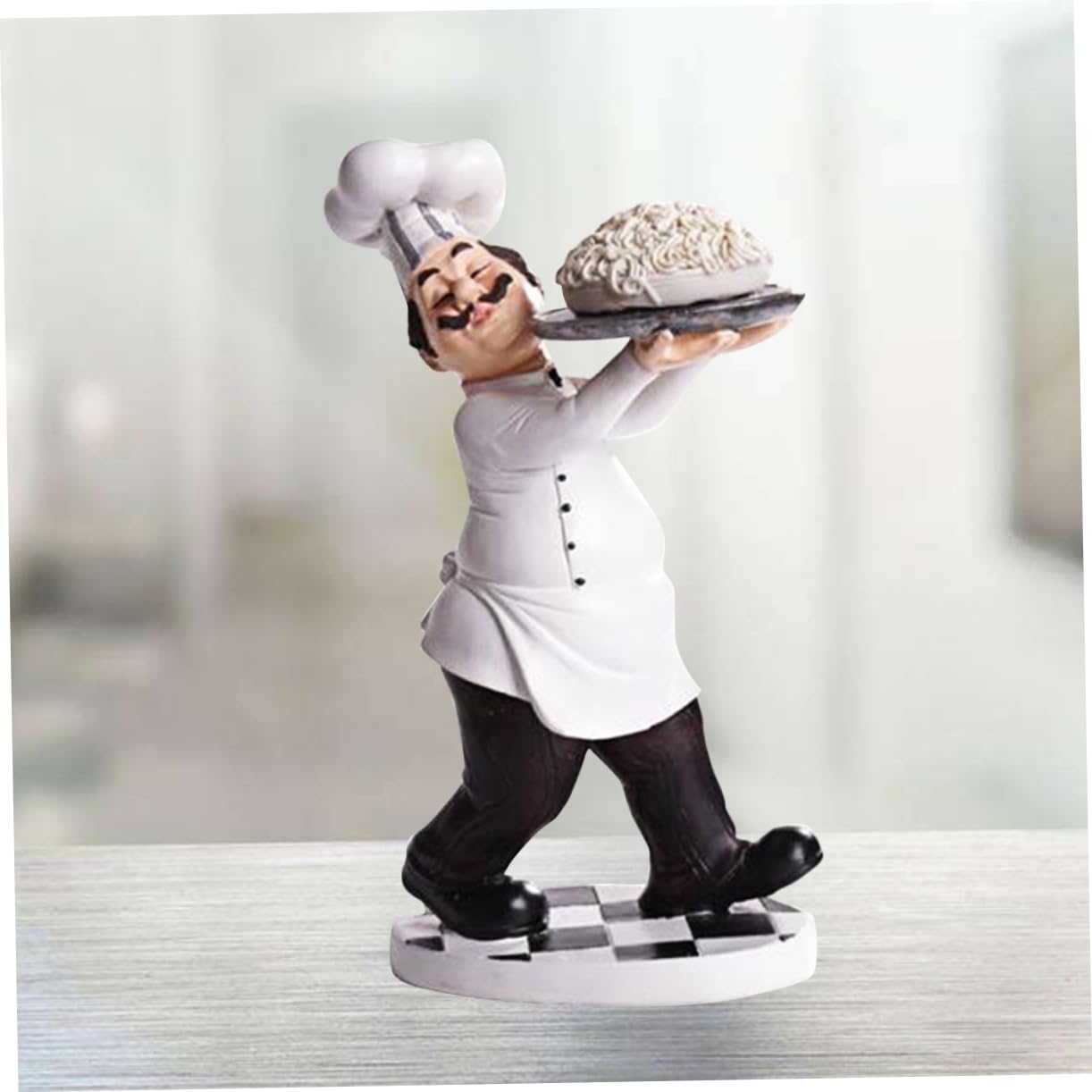 Decorazioni per la casa Decorazioni per la casa Pranzo Decorazione natalizia Tavolo Top Decor Chef Staute Fat Chef Figurine Decorazione Italiana Chef Cucina Decor Bianco Italia Versione