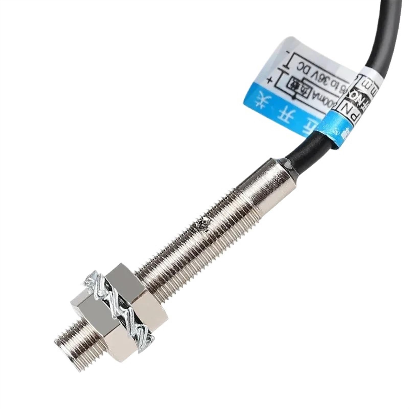 Interruptor de proximidad inductivo lj5a3-1-z/BX, sensor de metal M5 CC, tres cables, NPN, normalmente abierto, 6-24-36 V(M5 NPN NO)