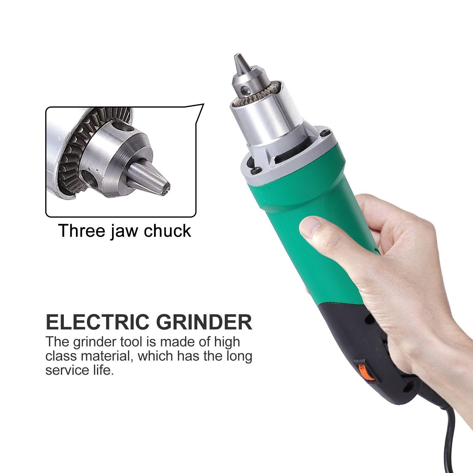 Machine à Broyer Électrique 500w Mandrin 6,5mm, Vitesses Élevées et Dissipation Thermique pour Gravure, Perçage et Découpe Précises