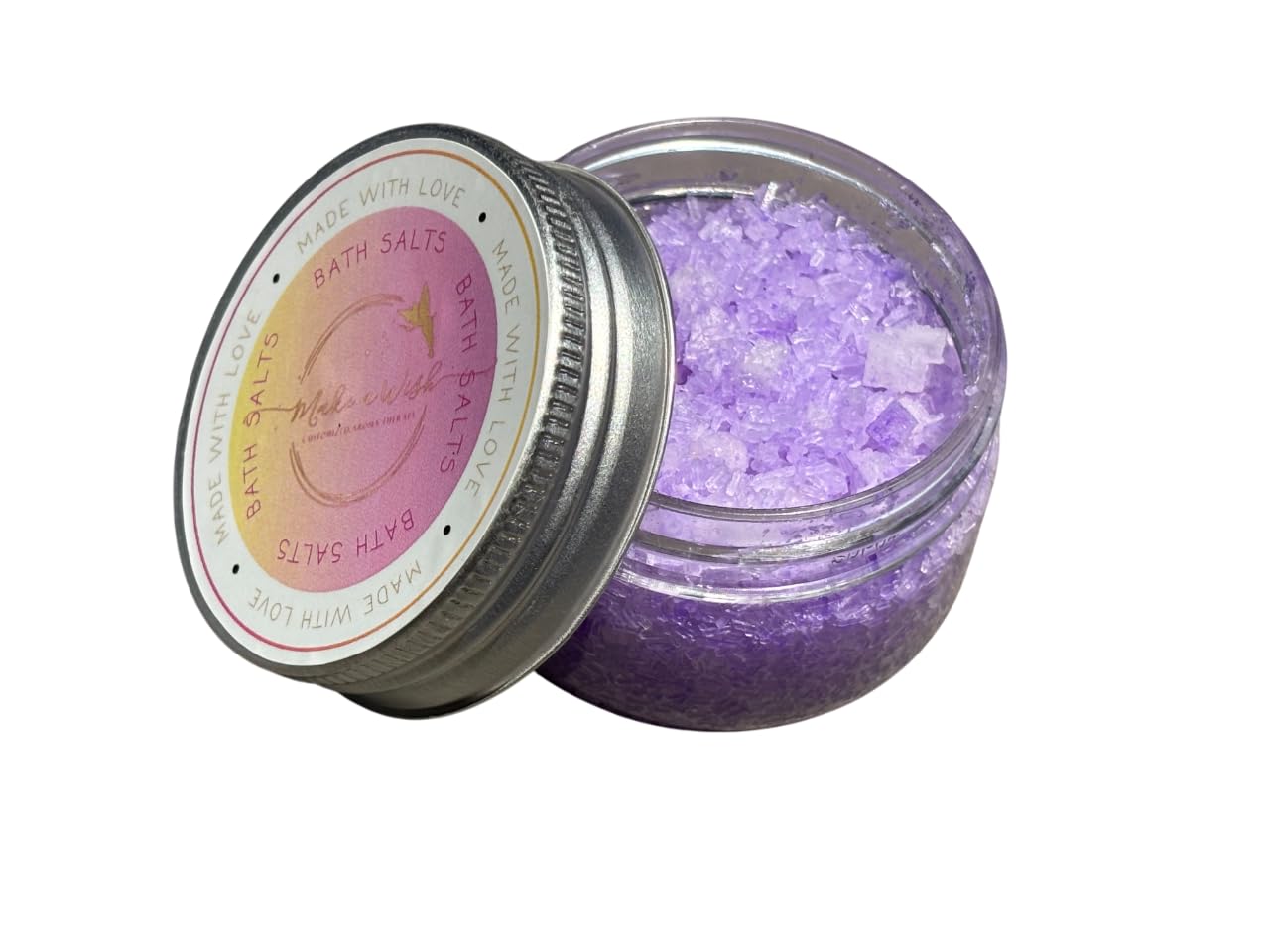 Make A Wish Lavender Spa Salts | Relaxing Bath Salts for Stress Relief, Detox & Skin Rejuvenation | Infused with Pure Lavender Essential Oil & Mineral-Rich Crystals 50 gms-image-31