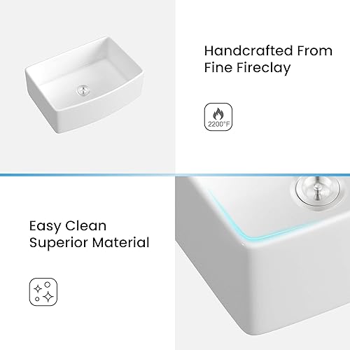 Miniatura 5 de Delantal curvado puro para cocina fregadero de arcilla reclama K2-SF30C